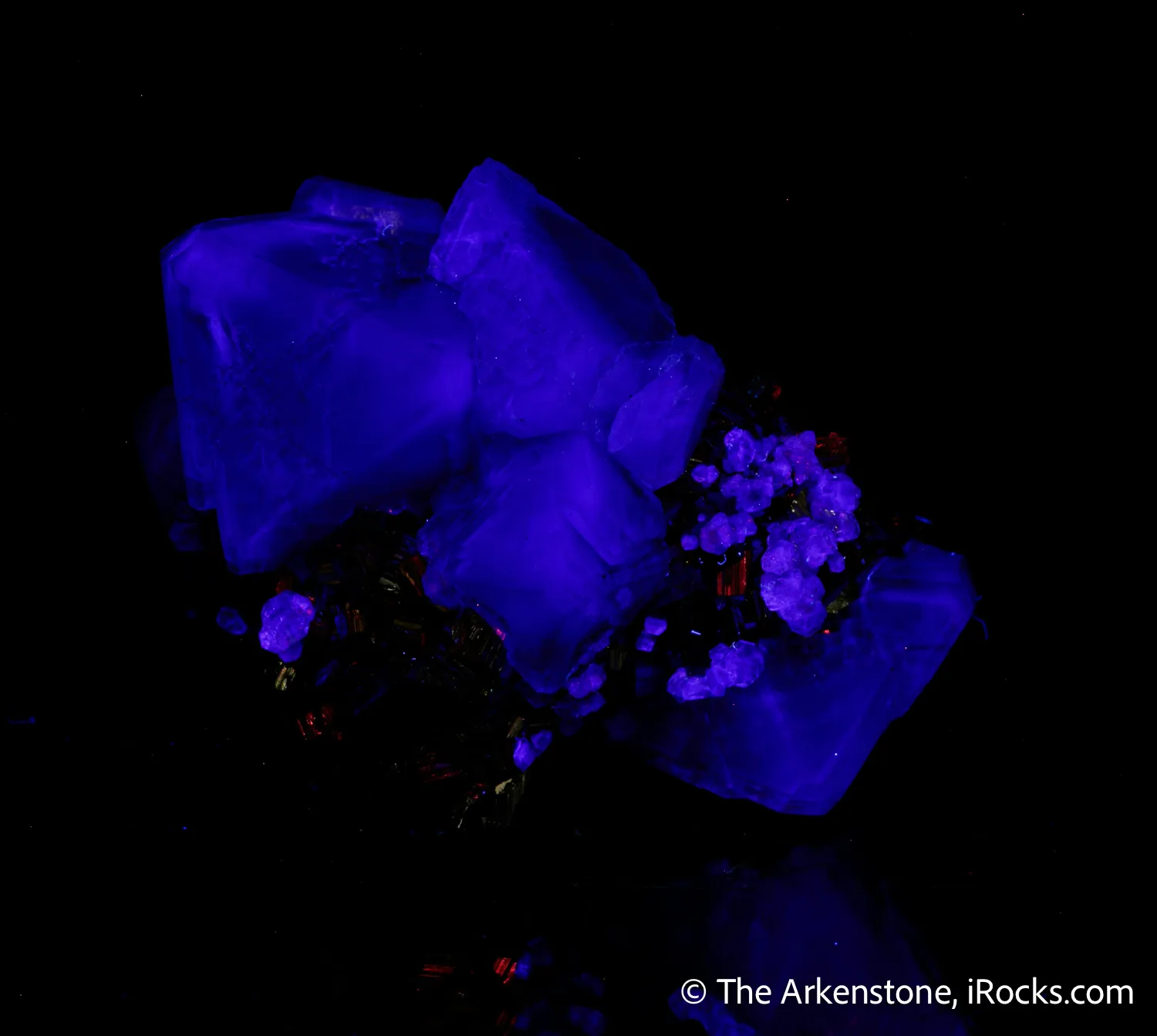 Fluorite on Pyrite - image 6