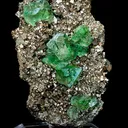 Fluorite on Pyrite - image 3