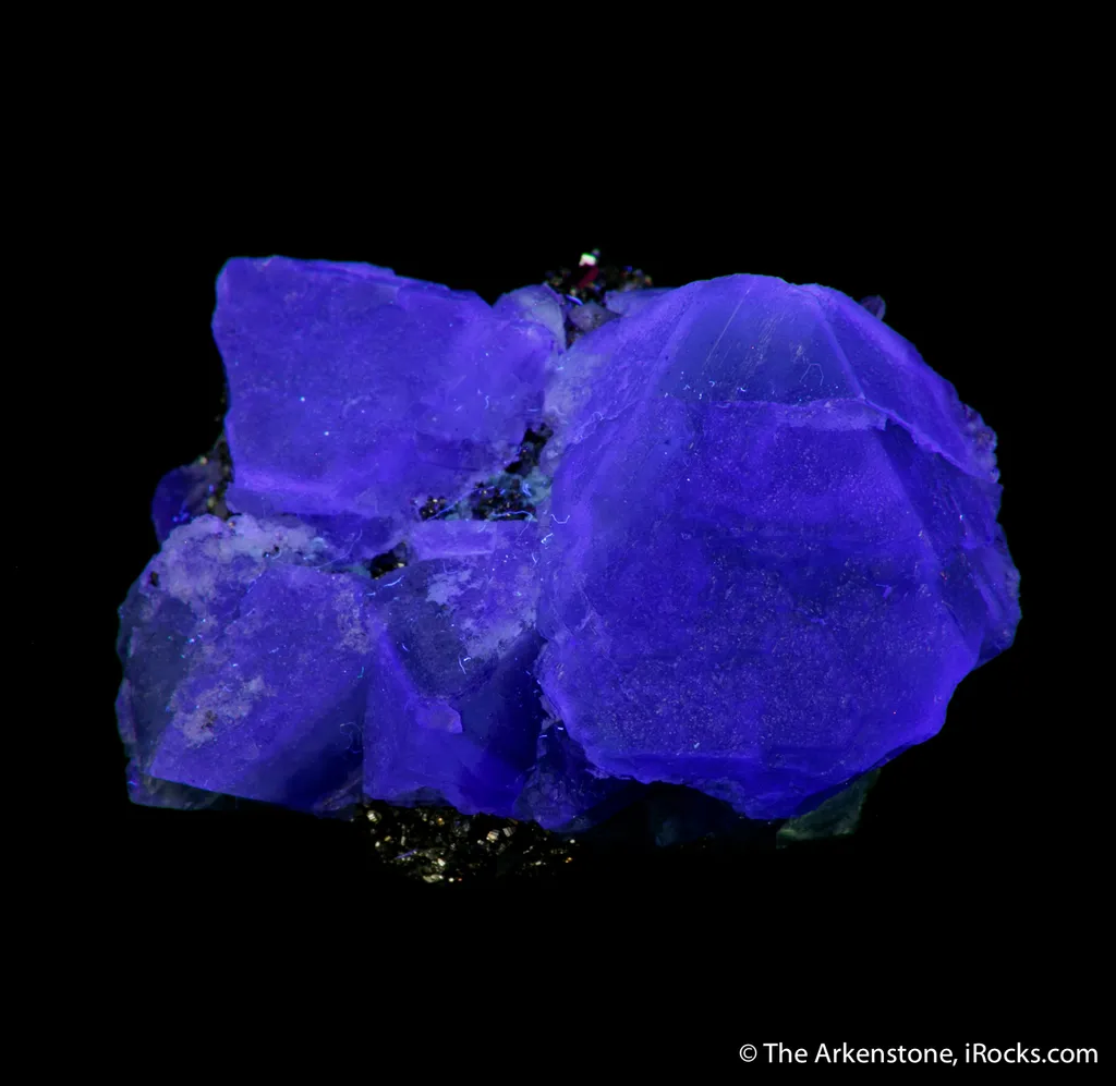 Fluorite on Pyrite - image 3