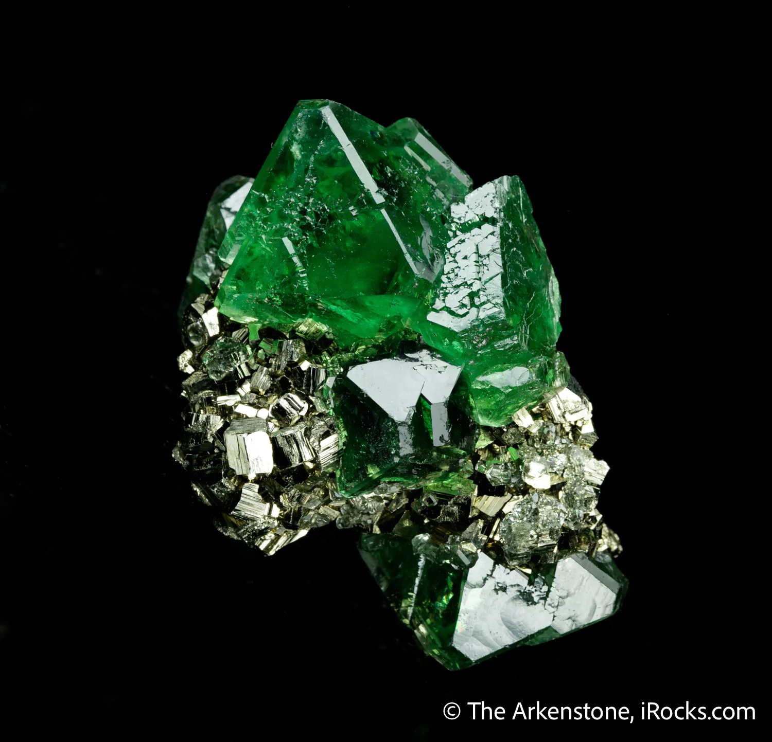 Fluorite on Pyrite - image 4