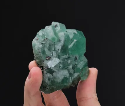 Fluorite on Pyrite with Geocronite