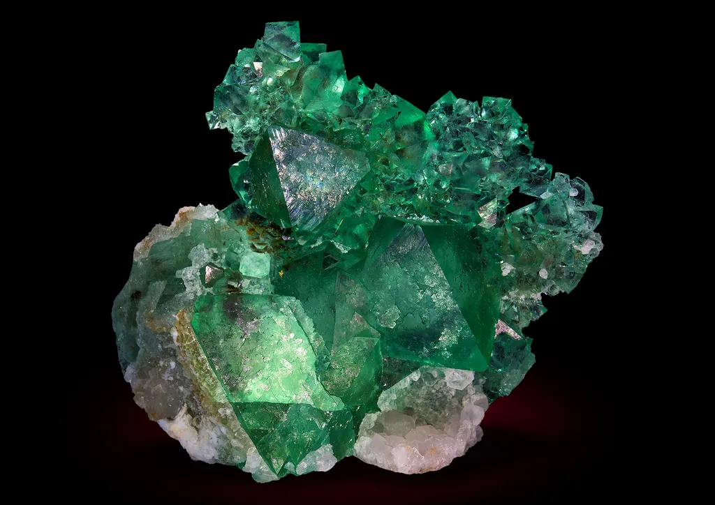 Fluorite on Quartz image