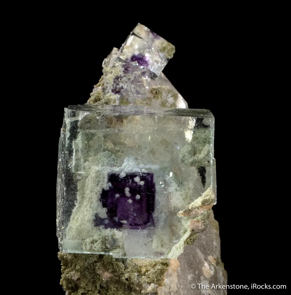 Fluorite on Quartz image