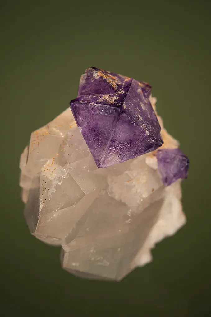 Fluorite on Quartz image