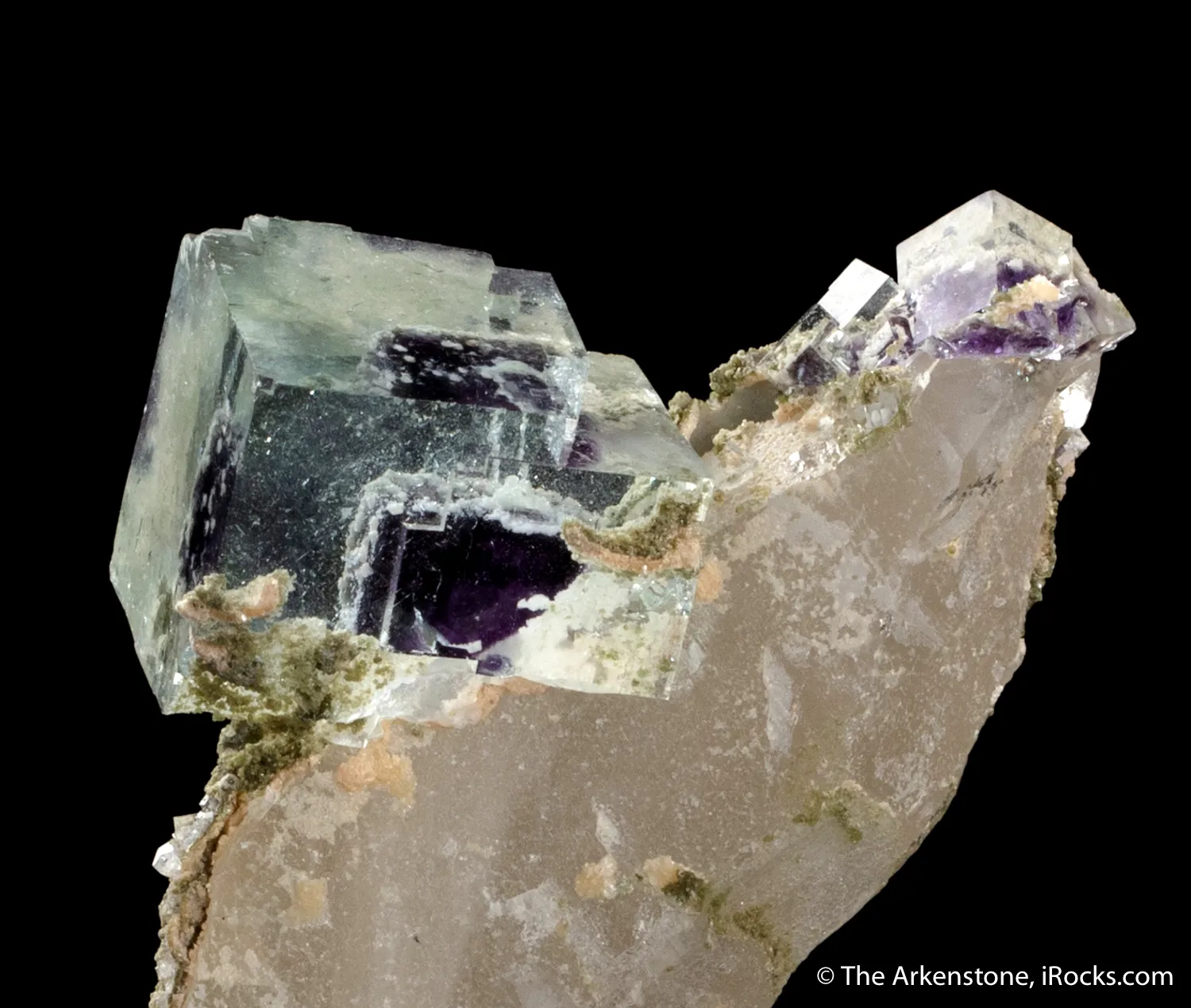 Fluorite on Quartz - image 6
