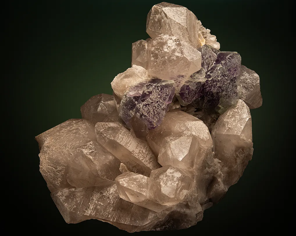 Fluorite on Quartz image