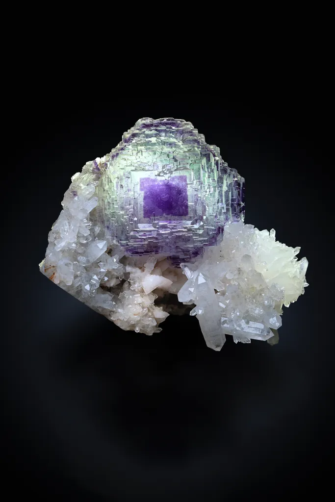 Fluorite on Quartz image