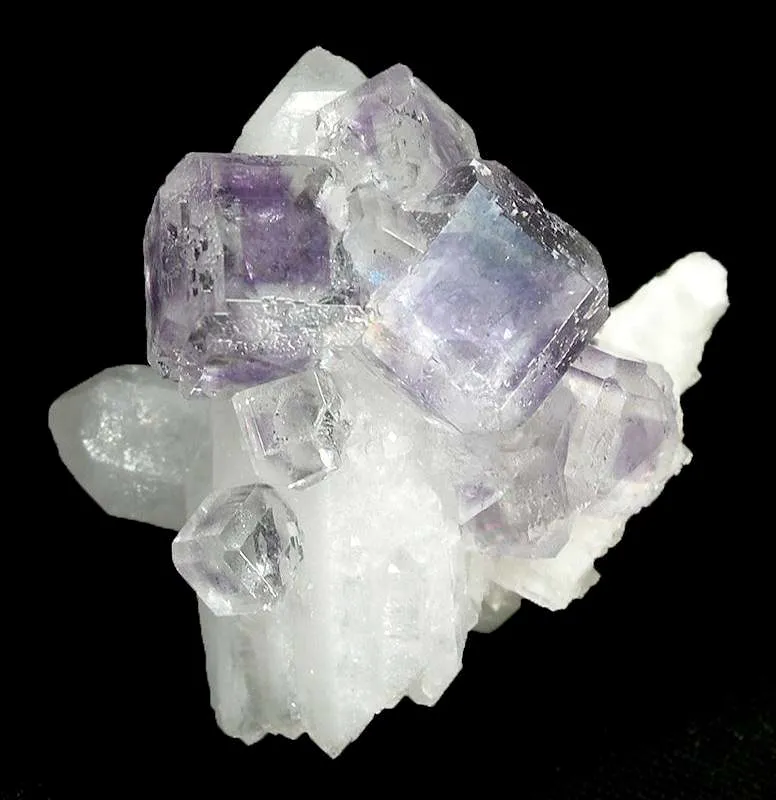 Fluorite on Quartz image