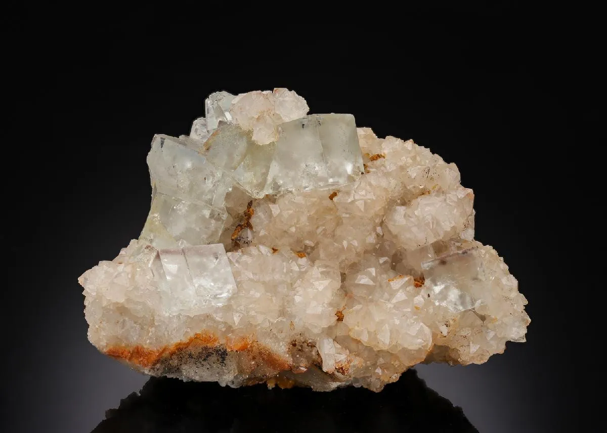 Fluorite on Quartz - image 1
