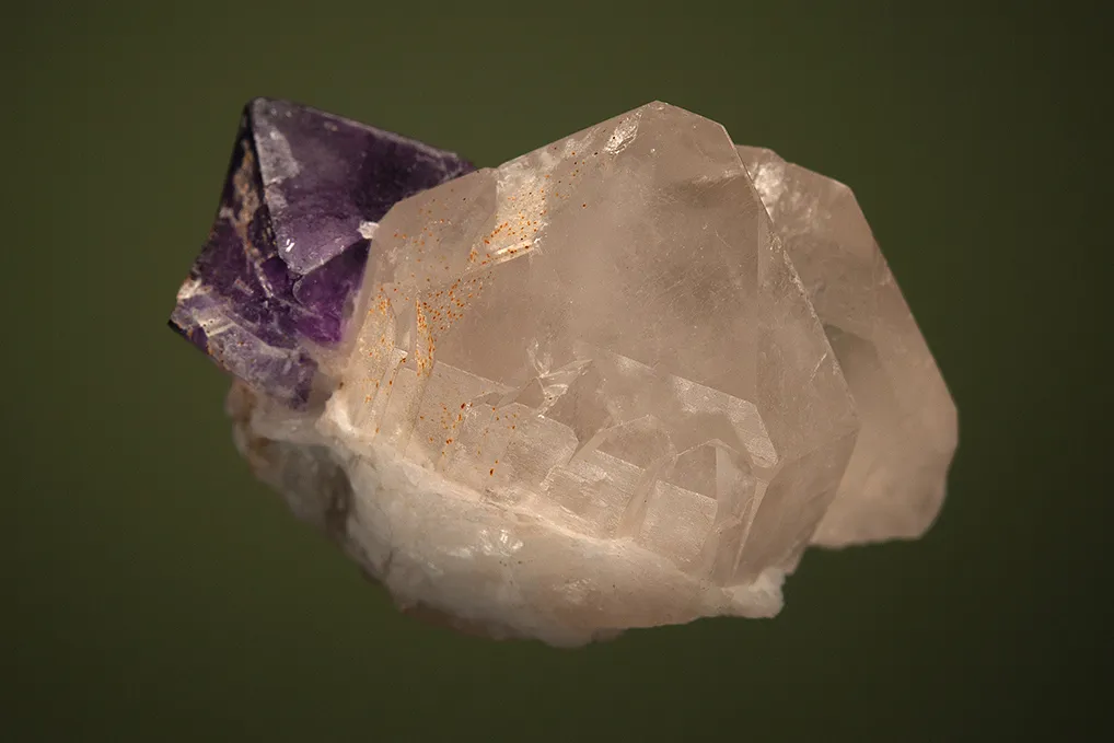 Fluorite on Quartz - image 2