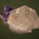 Fluorite on Quartz - image 2