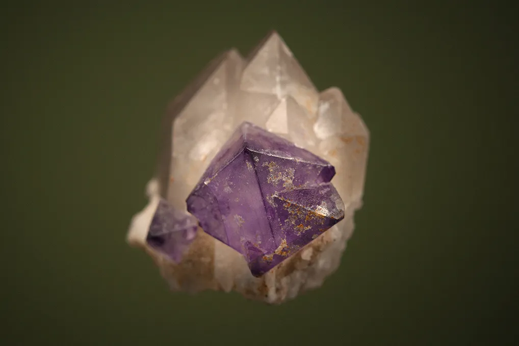 Fluorite on Quartz - image 3