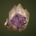 Fluorite on Quartz - image 3