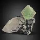 Fluorite on Quartz - image 1