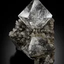 Fluorite on quartz - image 1