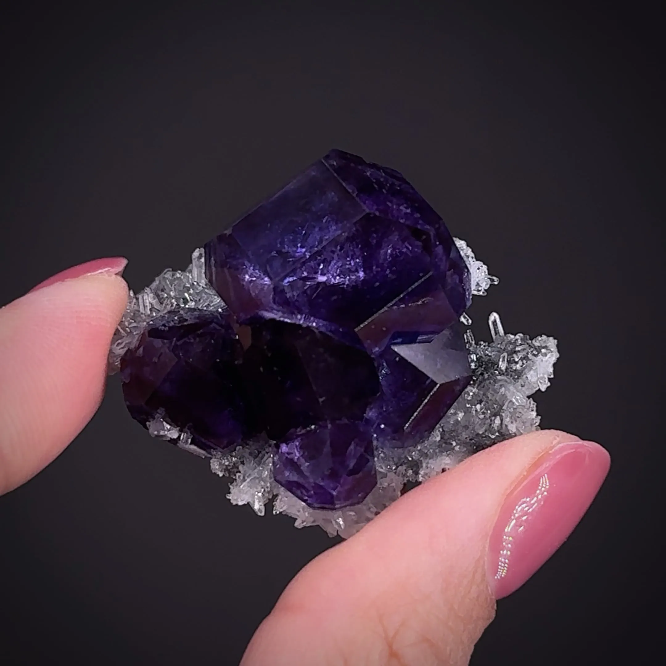 Fluorite on Quartz - image 2
