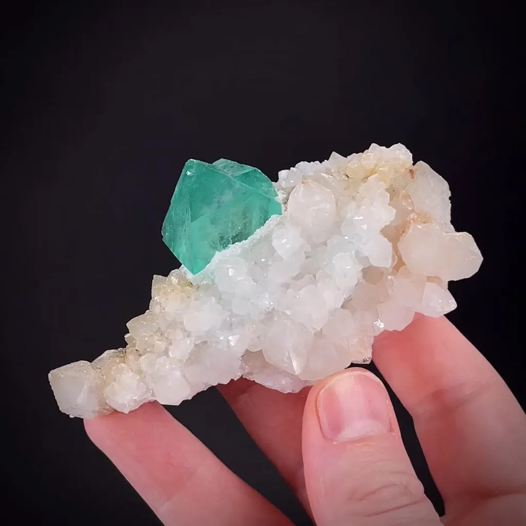 Fluorite on Quartz image