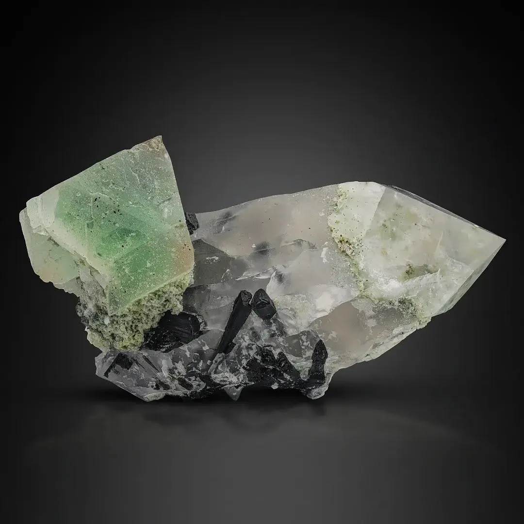 Fluorite on Quartz - image 2