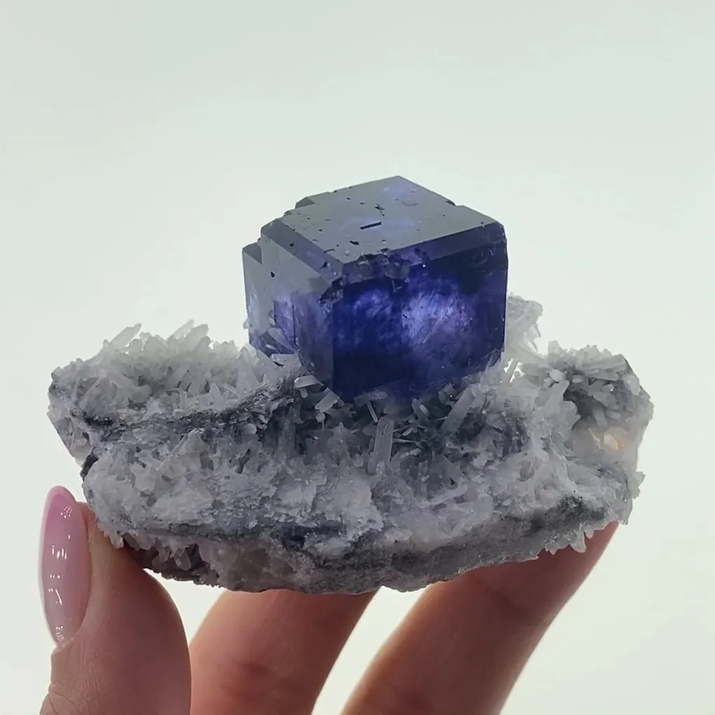 Fluorite on Quartz - image 2