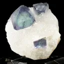 Fluorite on Quartz - image 1