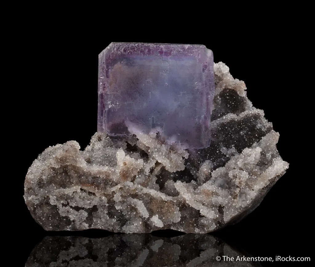 Fluorite on Quartz image