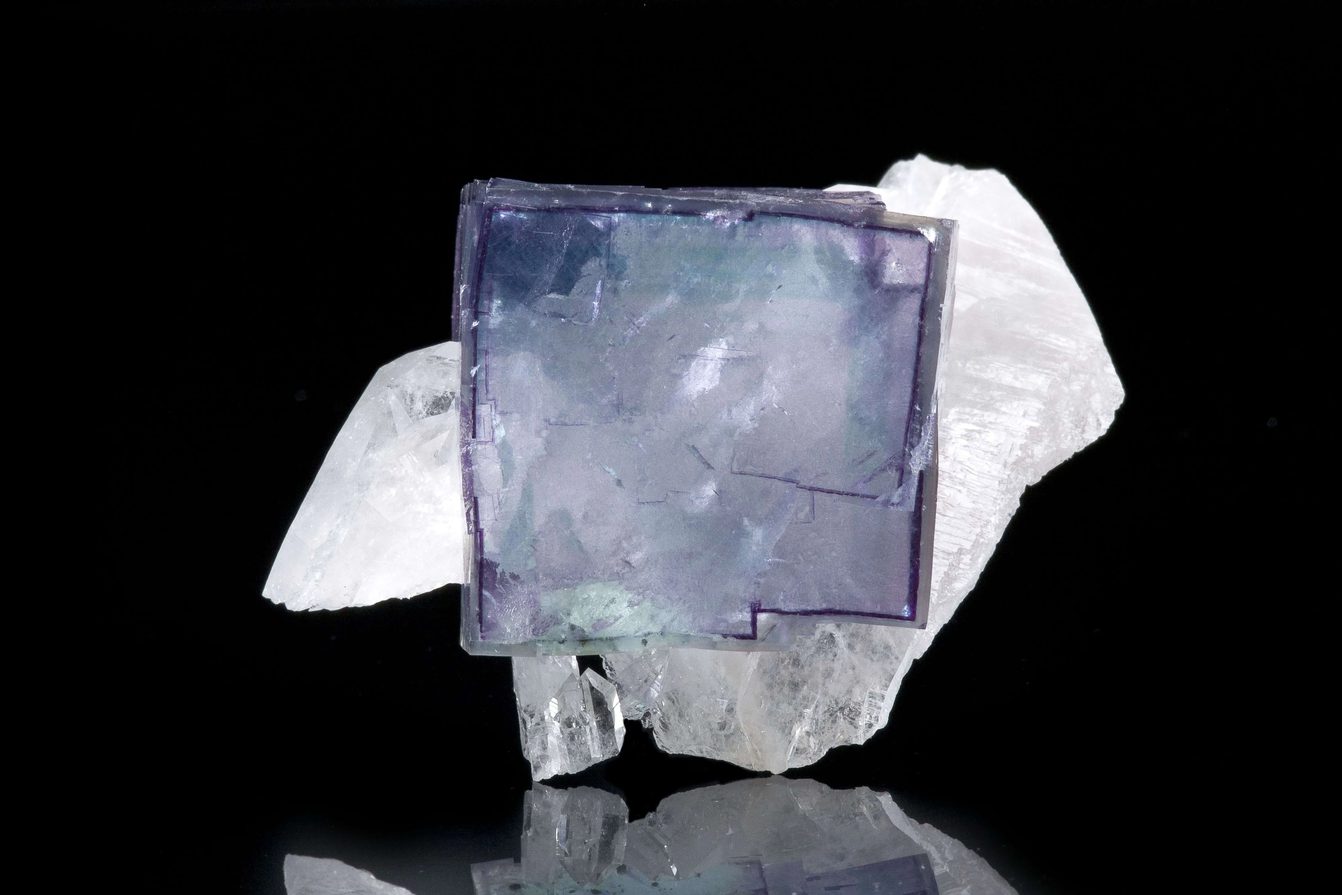 Fluorite on Quartz - image 2