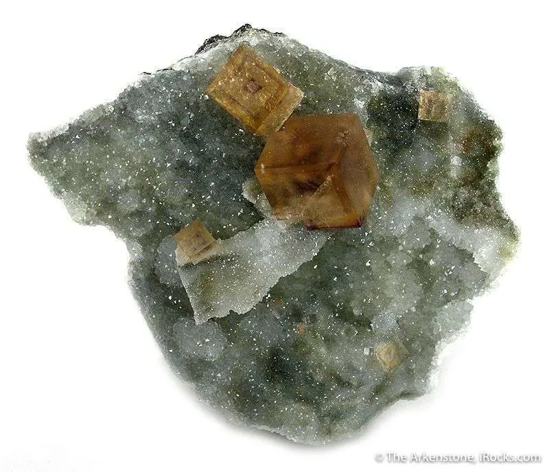 Fluorite on Quartz image
