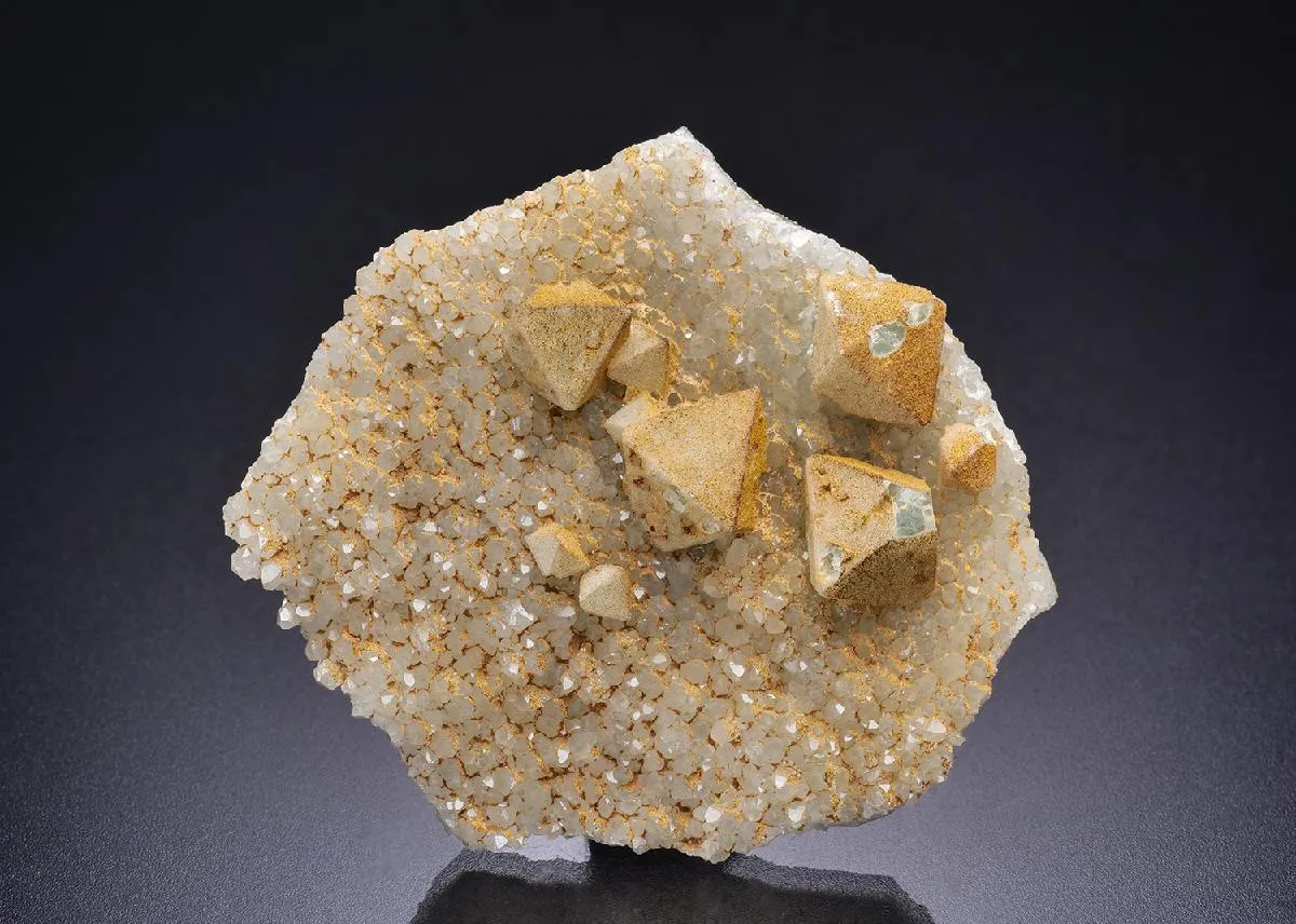 Fluorite on Quartz - image 1