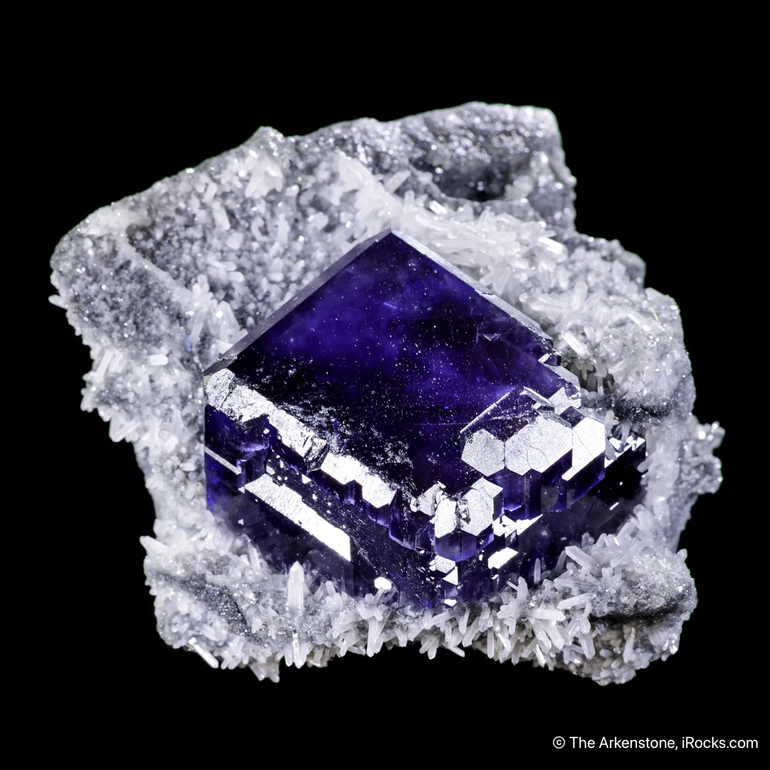 Fluorite on Quartz - image 1