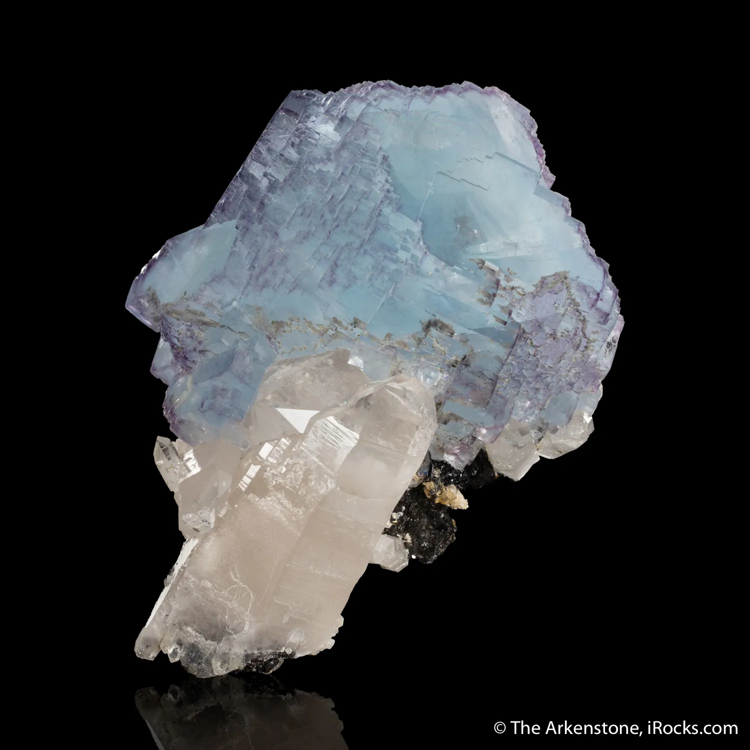 Fluorite on Quartz - image 1