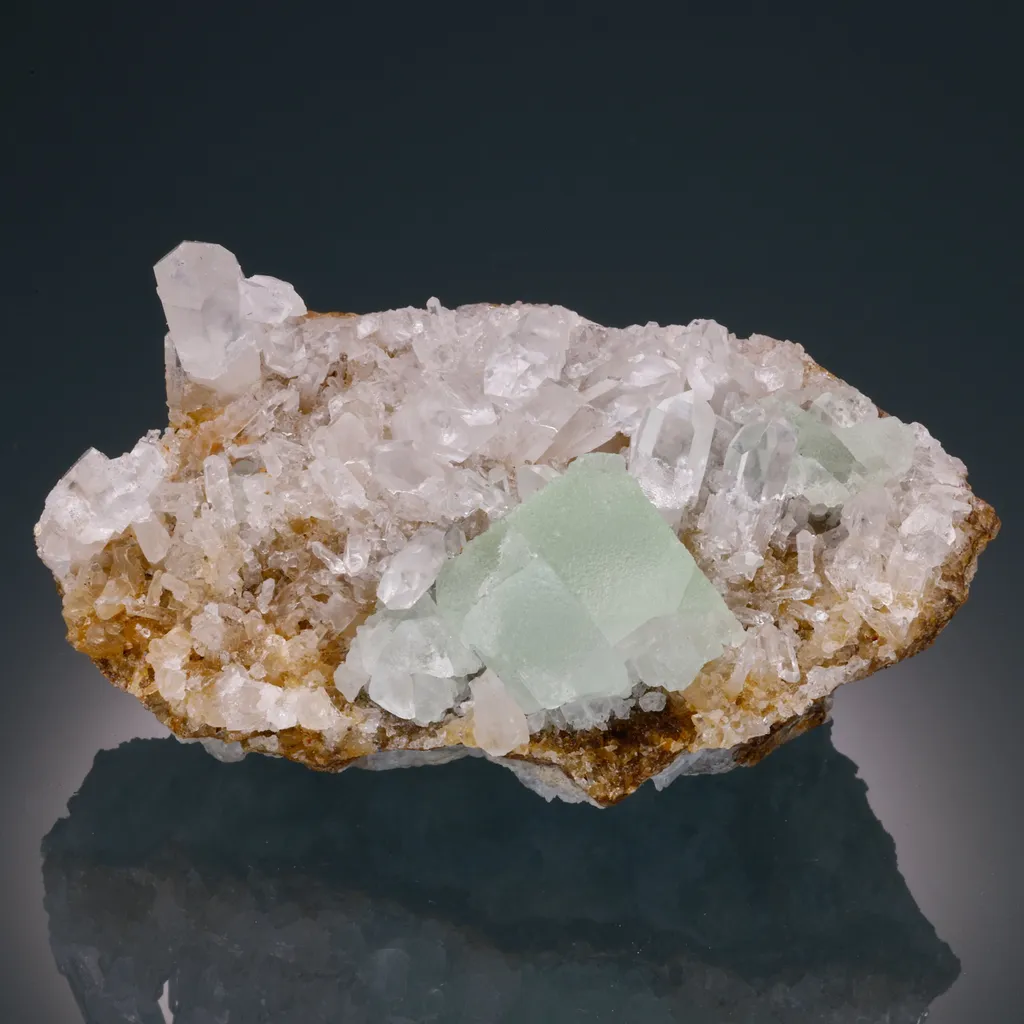Fluorite on Quartz image