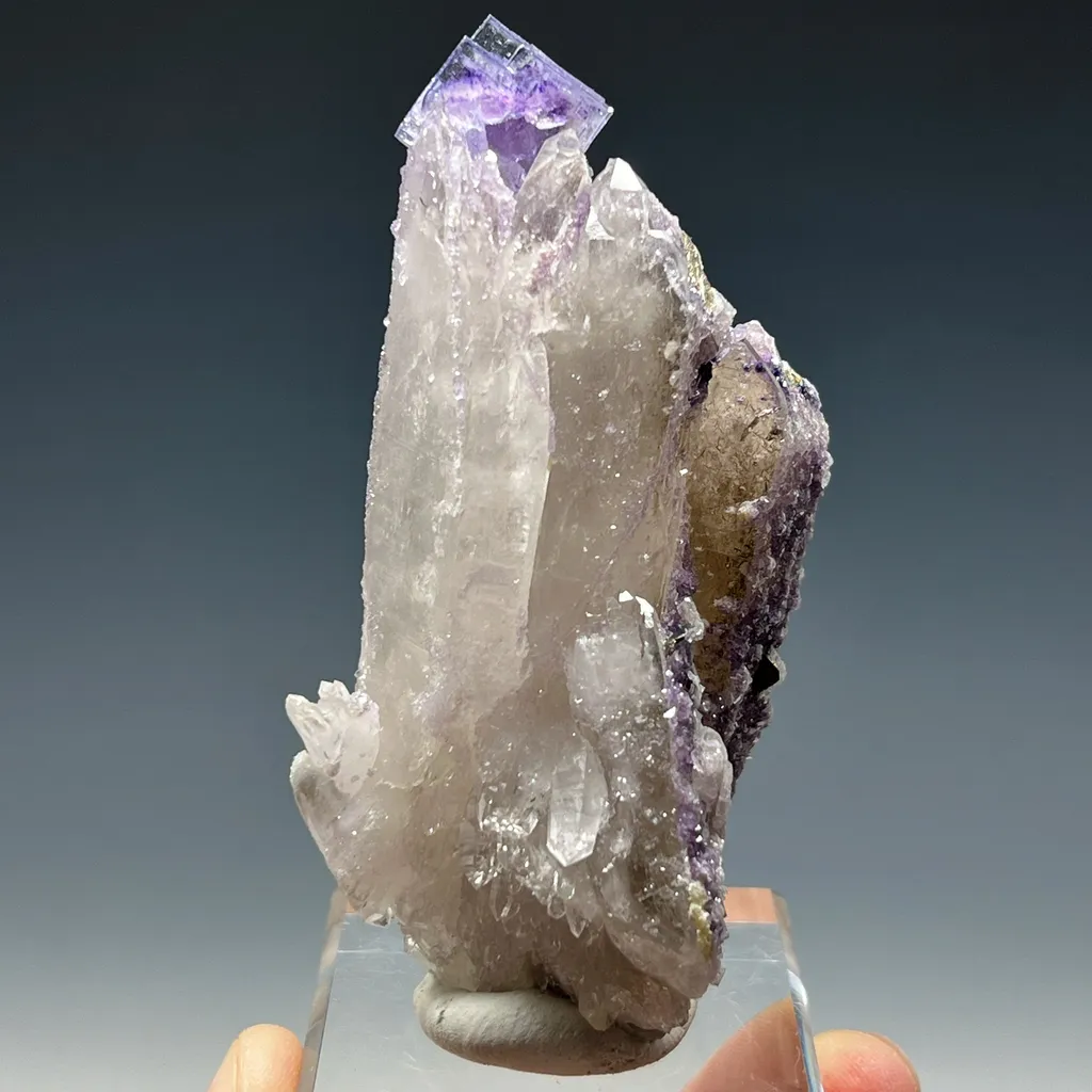 Fluorite on Quartz image