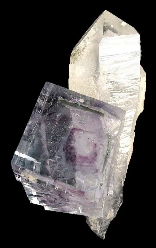 Fluorite on Quartz image
