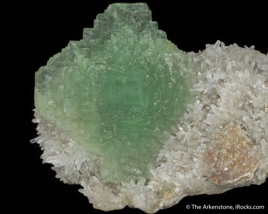 Fluorite on Quartz image