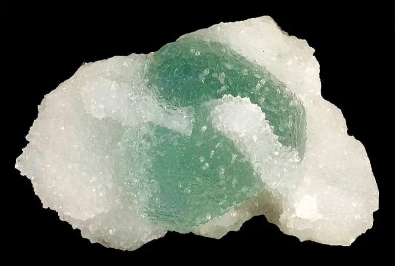 Fluorite on Quartz image