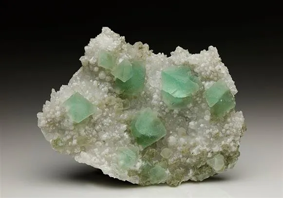 Fluorite on Quartz - image 1