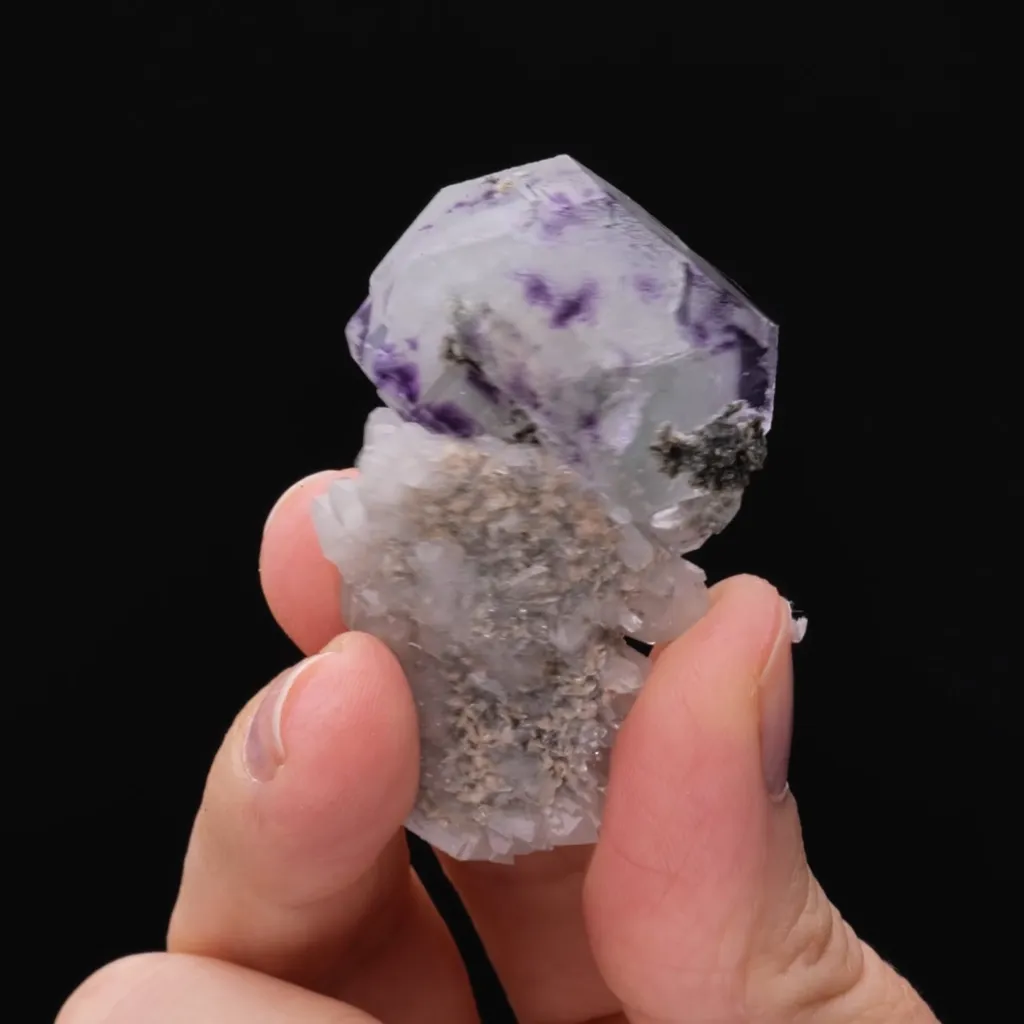 Fluorite on Quartz - image 2