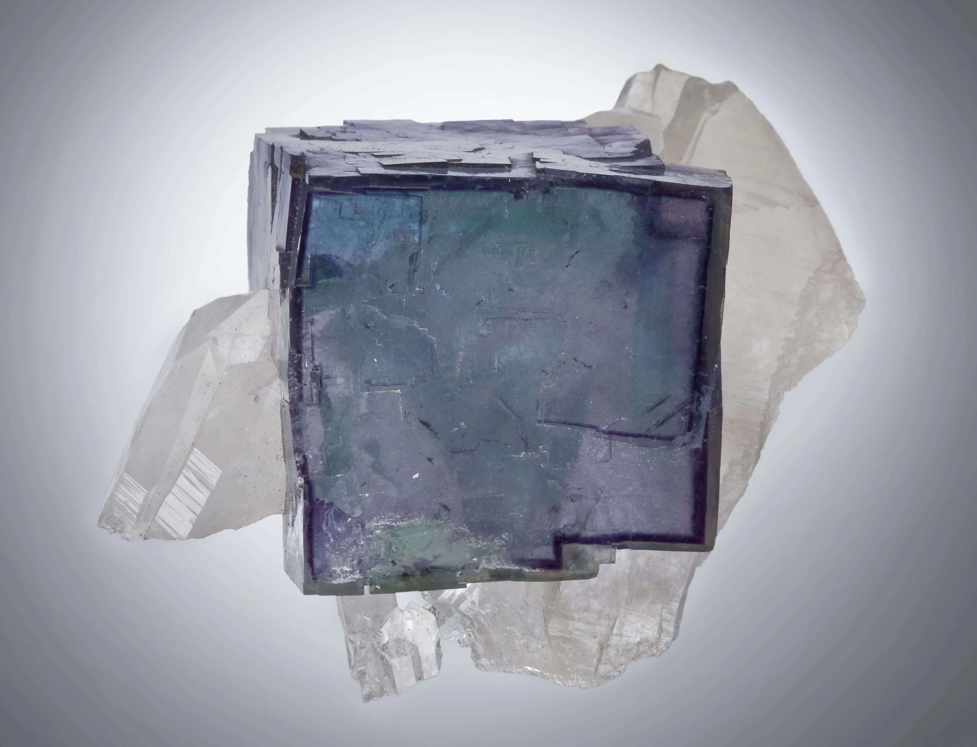 Fluorite on Quartz - image 1