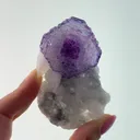Fluorite on Quartz and Calcite - image 2
