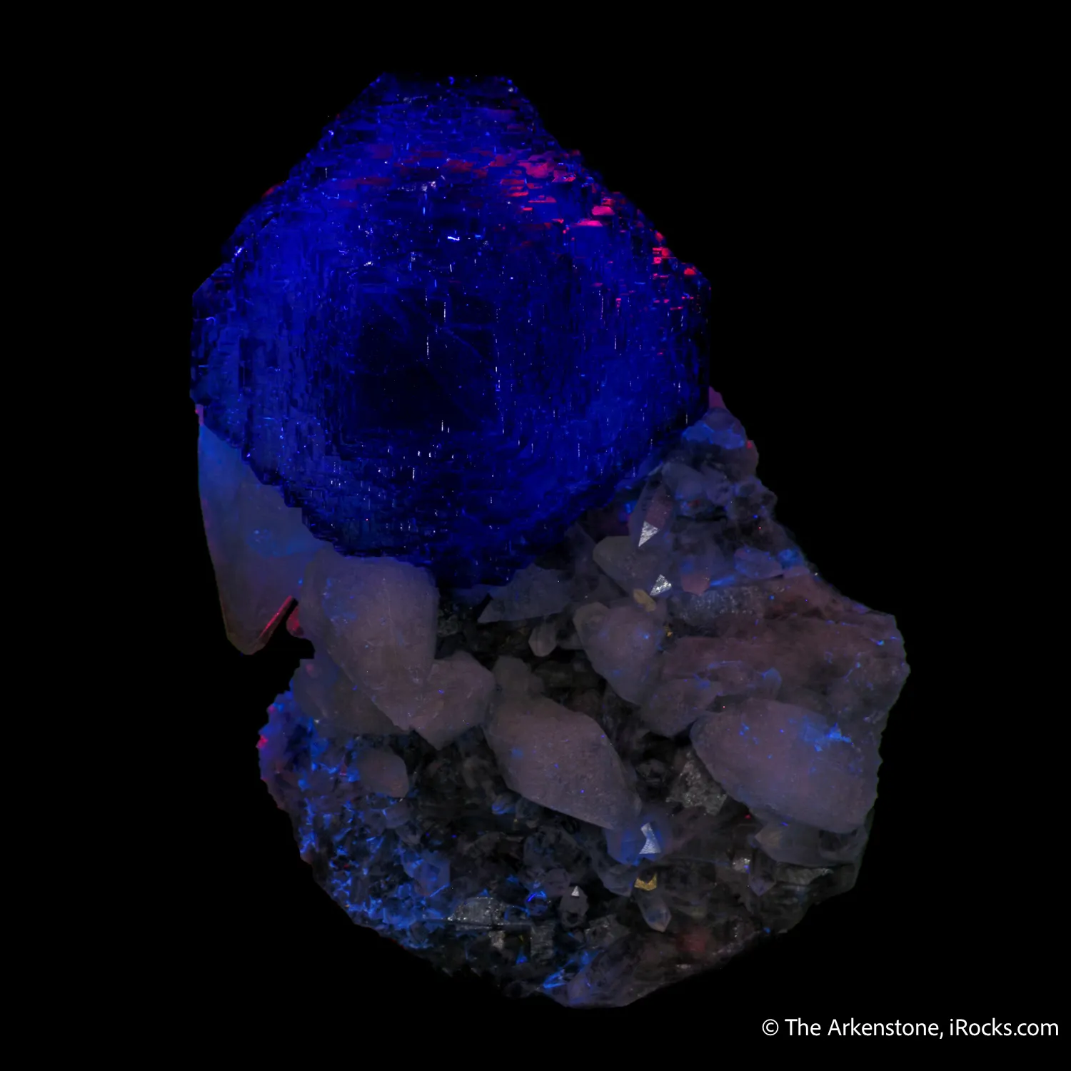 Fluorite on Quartz and Calcite - image 7