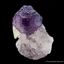 Fluorite on Quartz and Calcite - image 5