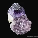 Fluorite on Quartz and Calcite - image 4
