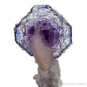 Fluorite on Quartz and Calcite - image 6