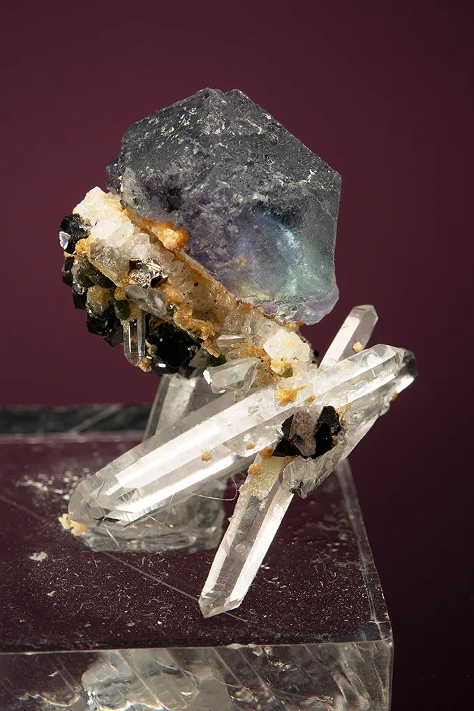 Fluorite on Quartz - image 2