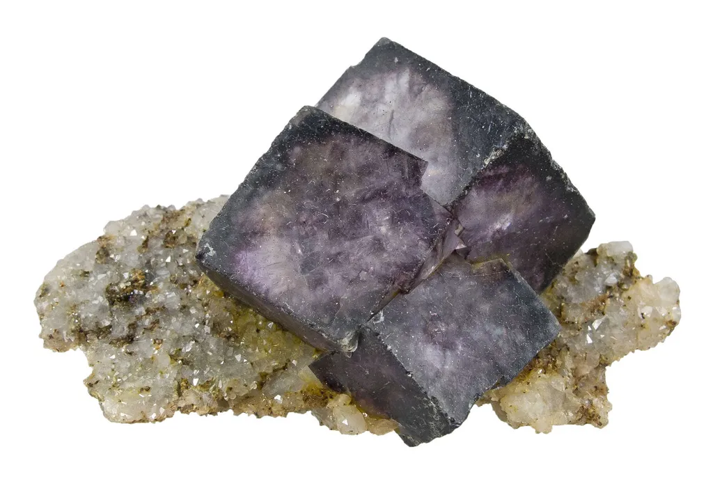 Fluorite on Quartz image
