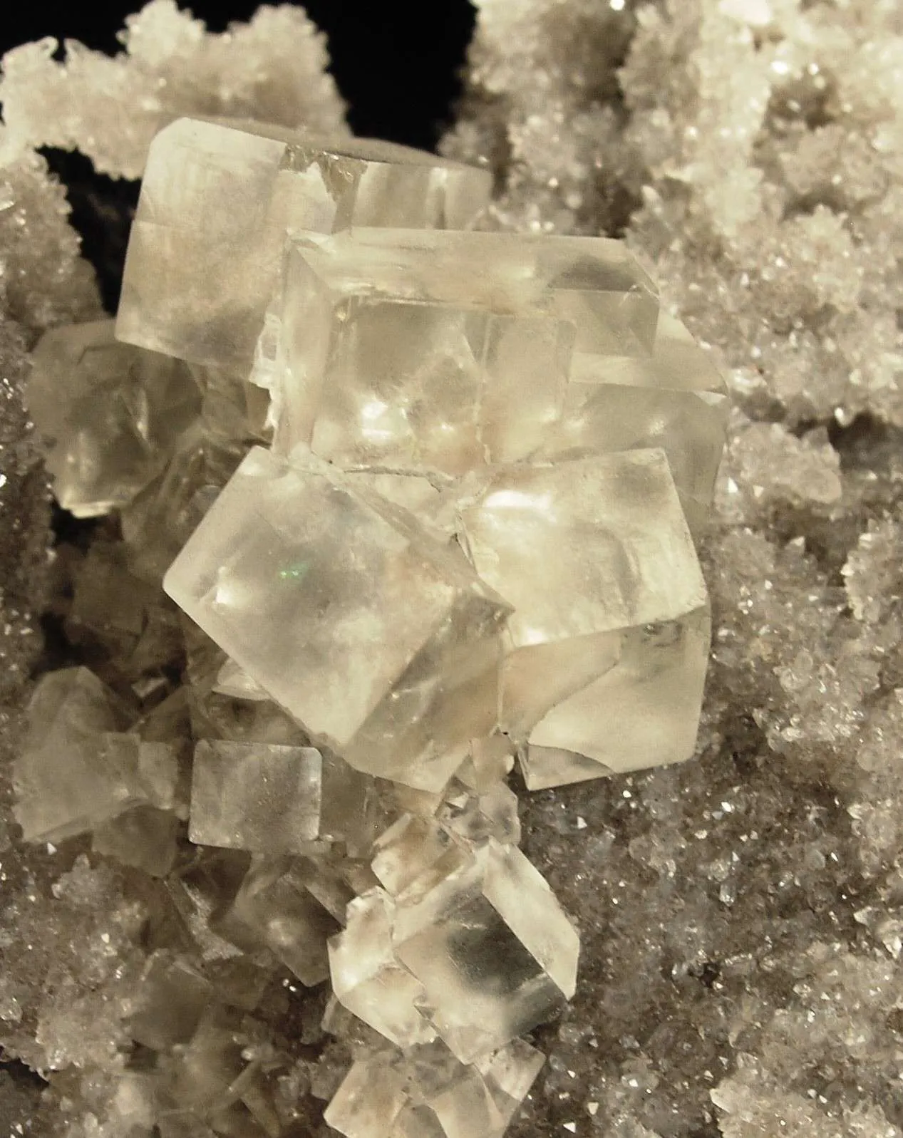 Fluorite on Quartz - image 1