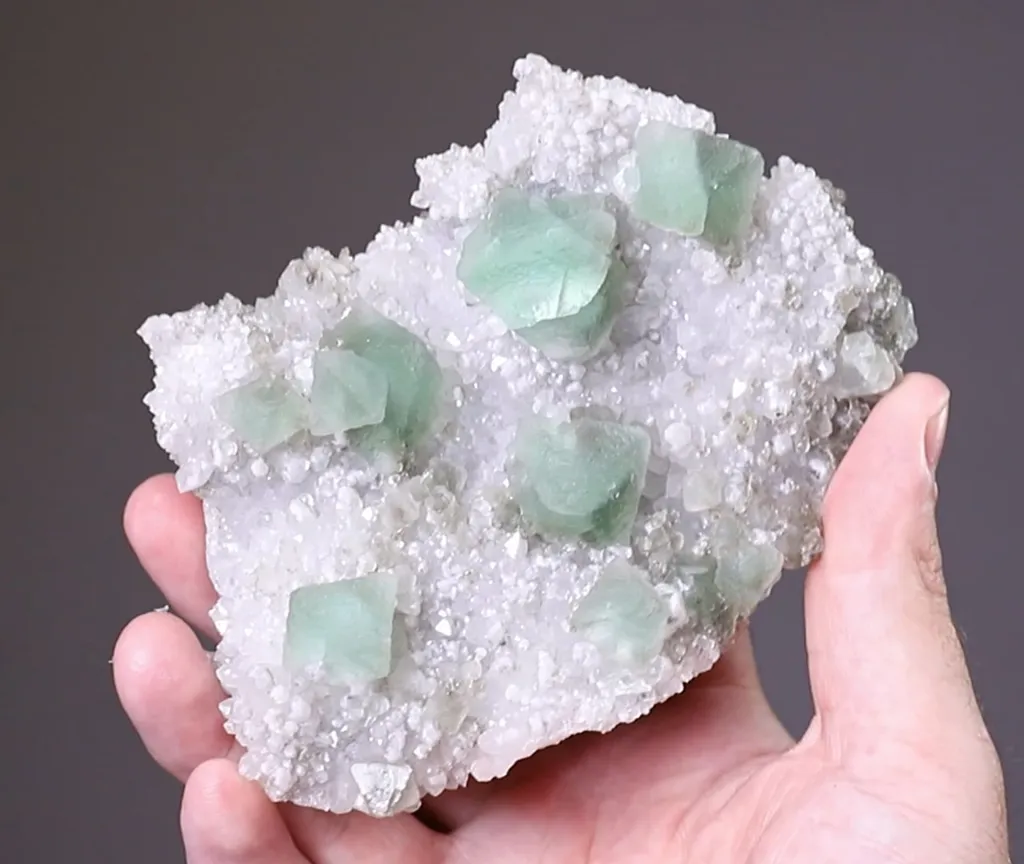 Fluorite on Quartz - image 2