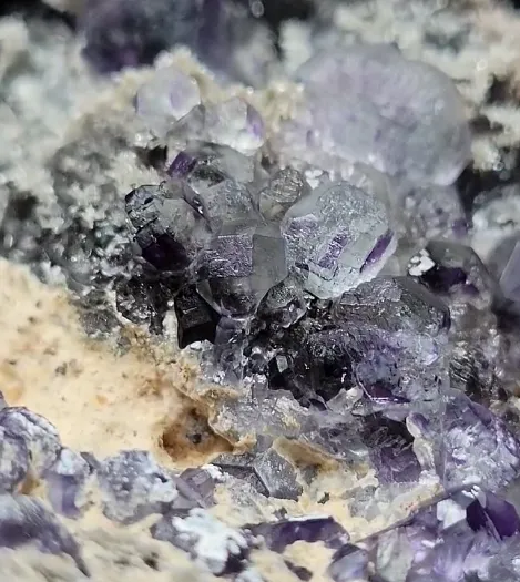 Fluorite on Quartz & Calcite From Wickenburg AZ - image 3