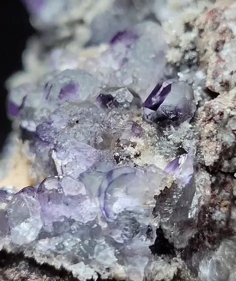 Fluorite on Quartz & Calcite From Wickenburg AZ - image 4