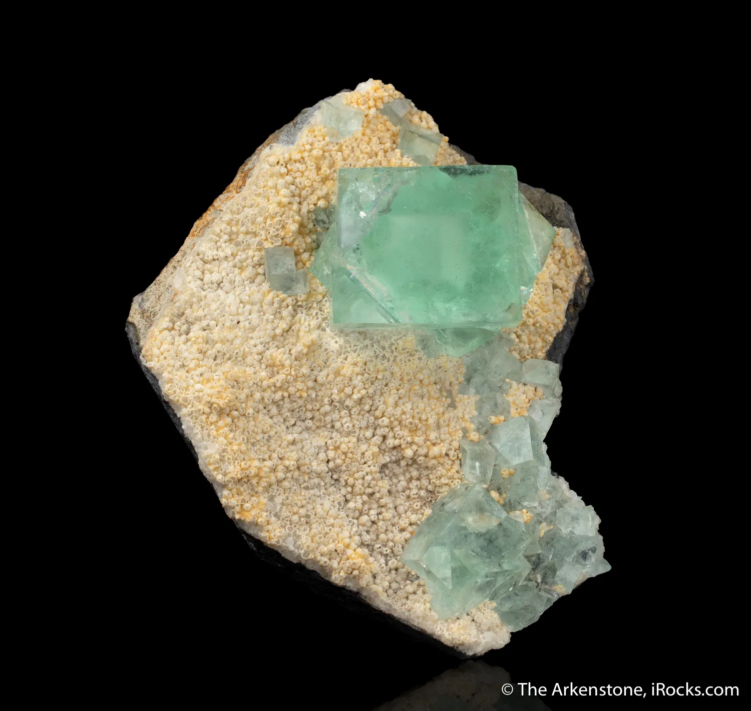 Fluorite on Quartz - image 1